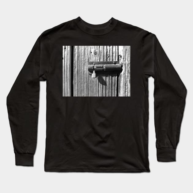 Aged wood and latch Long Sleeve T-Shirt by Gaspar Avila